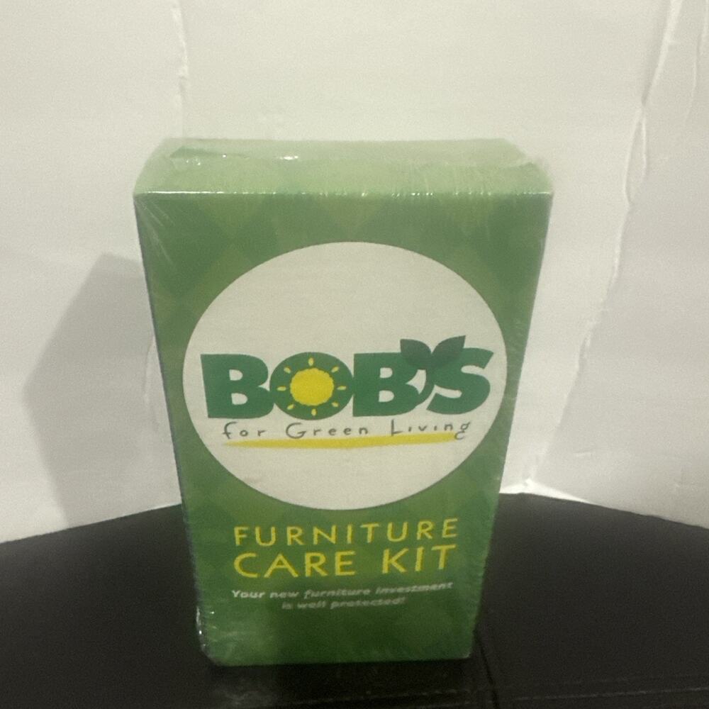 BOB’S for Green Living Furniture Care Kit New Sealed Wood Leather Fabric Care